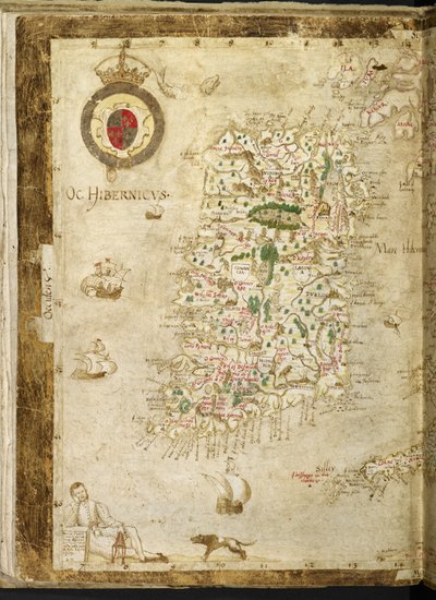 Agregar. 62540, ff.3v-4, Mapa de Gran Bretaña e Irlanda, de 