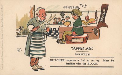 Postal de anuncios confusos de English School