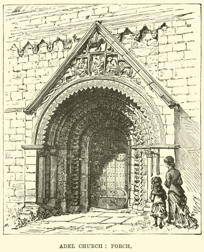 Iglesia de Adel, Pórtico de English School