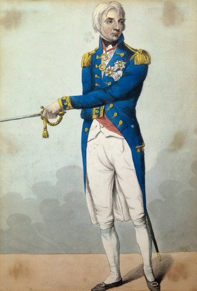 Almirante Horatio Nelson (1758-1805) de English School