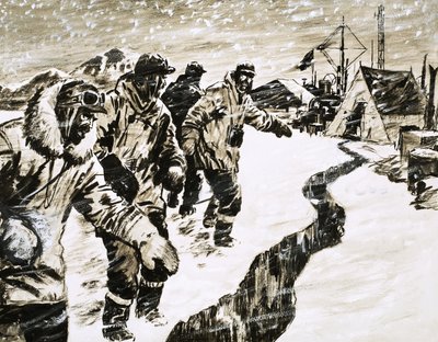 A la deriva en una sábila de hielo de English School