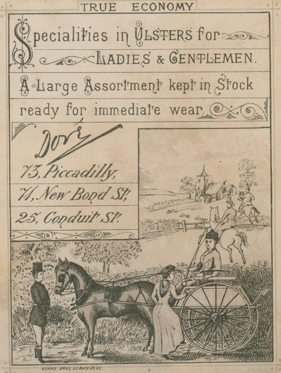 Anuncio de Dore, fabricantes de Ulsters de English School