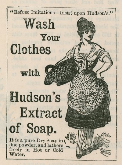 Anuncio del extracto de jabón de Hudson de English School