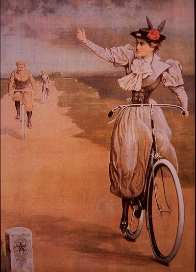 Anuncio de bicicletas Humber, c.1898 de English School