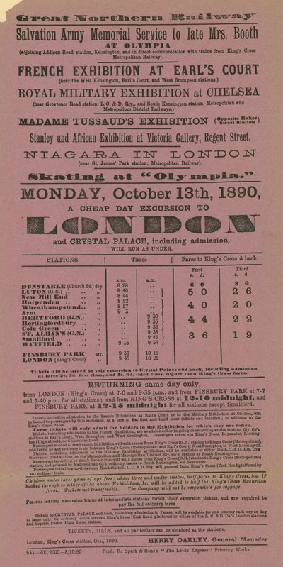 Anuncio de excursiones de un día barato a Londres de English School