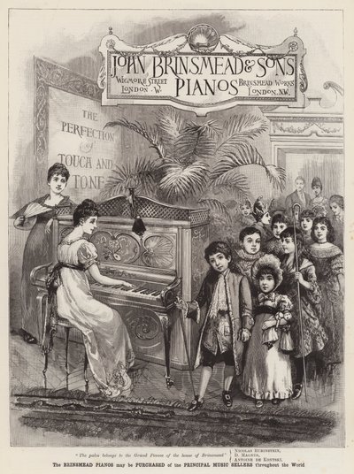 Anuncio, Pianos Brinsmead de English School