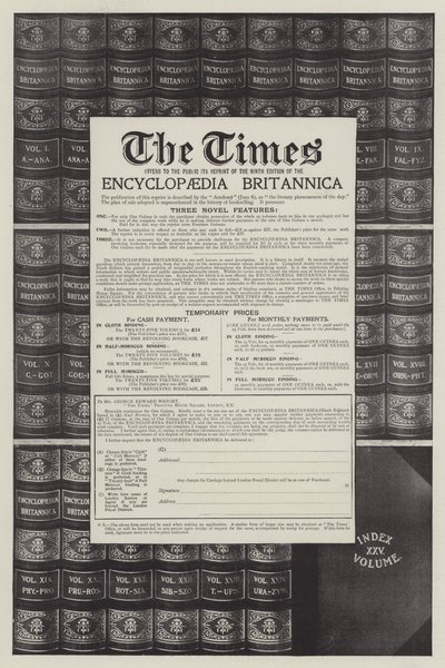 Anuncio, Enciclopedia Británica de English School