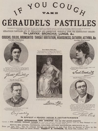 Anuncio, Pastillas de Geraudel de English School