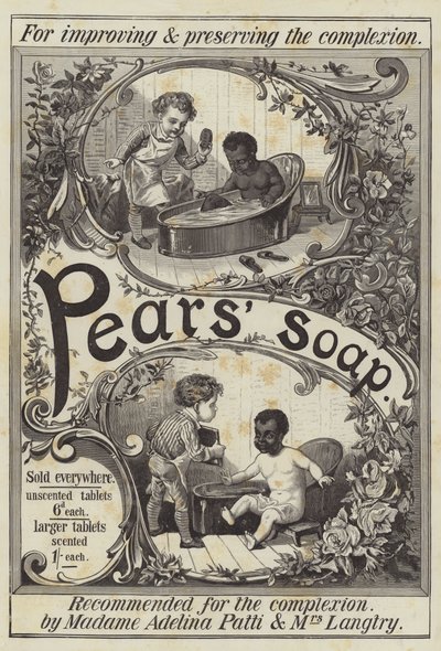 Anuncio, Jabón de Pears (grabado) de English School