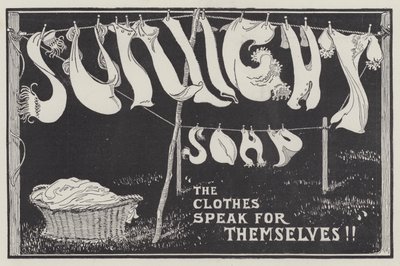 Anuncio, Sunlight Soap (grabado) de English School