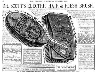 Anuncio del Cepillo Eléctrico para Cabello y Cuerpo del Dr. Scott de English School