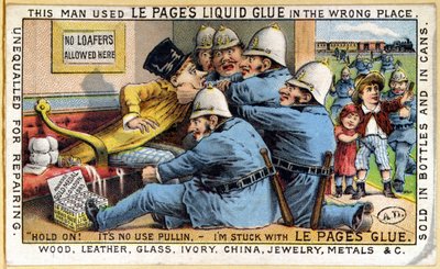 Anuncio para Le Pages Liquid Glue, c.1890 de English School