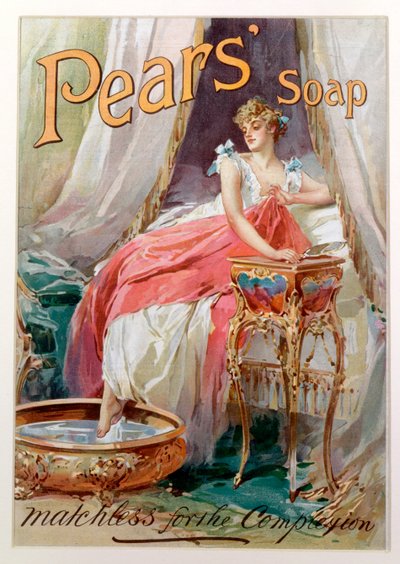 Anuncio de jabón Pears, 1898 de English School