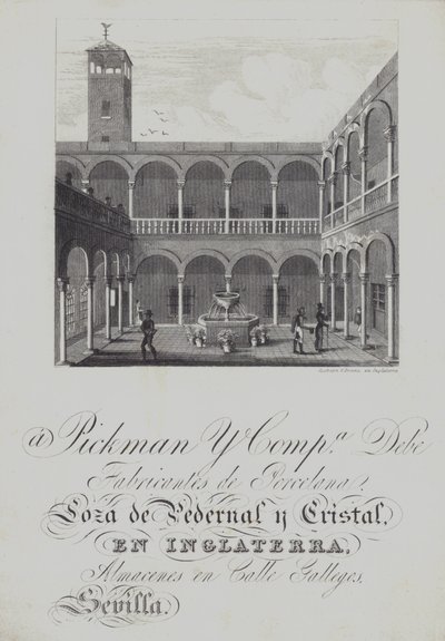 Anuncio de Pickman and Co, fabricantes de porcelana de English School