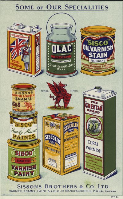 Anuncio para Sissons Brothers & Co Limited de English School