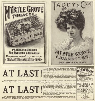 Difusión publicitaria del Número de Navidad de The Graphic 1896 de English School