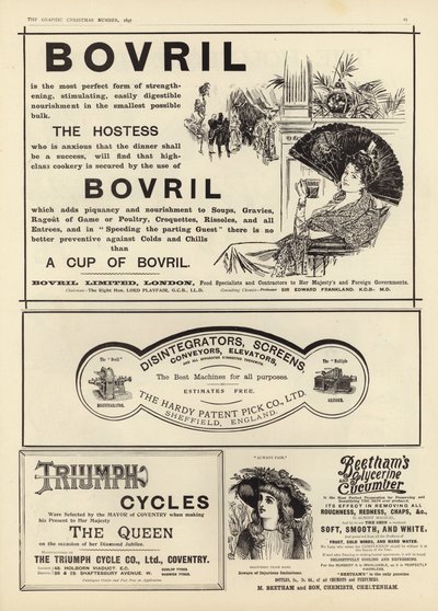 Publicidad de The Graphic Christmas Number 1897 de English School