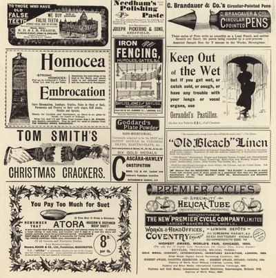 Publicidad de The Graphic Christmas Number 1897 de English School