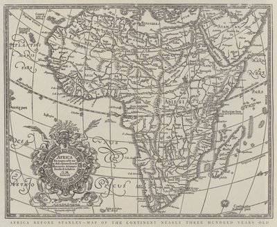 África antes de Stanley, mapa del continente de hace casi trescientos años de English School