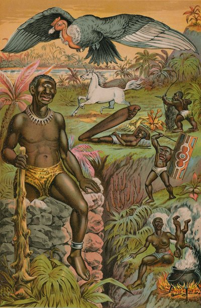 Supersticiones africanas ilustradas de English School