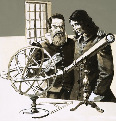 Después de muchas dificultades, John Milton finalmente logró conocer a Galileo de English School