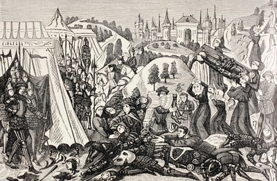 Después de la Batalla de Hastings, c.1880 de English School