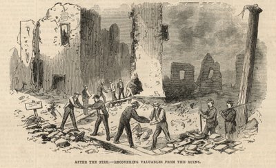 Después del incendio - recuperando objetos de valor de las ruinas de English School