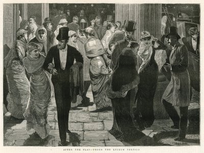 Después de la obra - bajo el Pórtico del Lyceum de English School