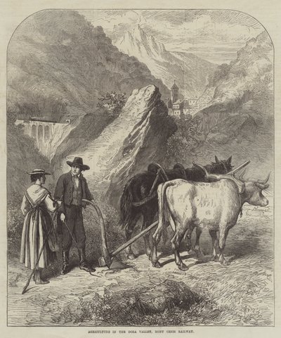 Agricultura en el Valle de Dora, Ferrocarril de Mont Cenis de English School