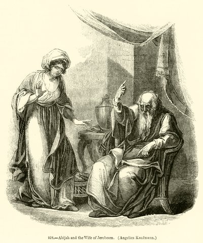 Ahijah y la Esposa de Jeroboam, Angelica Kaufmann de English School