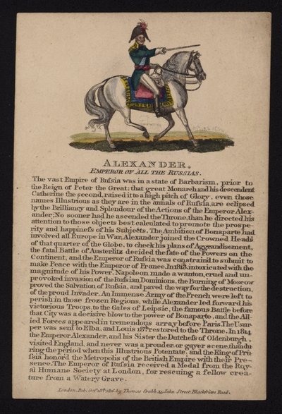 Alejandro I, Zar de Rusia de English School