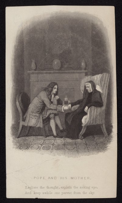 Alexander Pope y su madre de English School