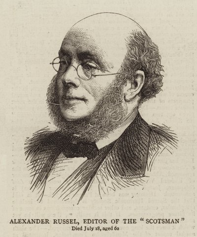 Alexander Russel, editor de The "Scotsman" de English School