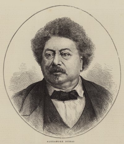 Alejandro Dumas (grabado) de English School