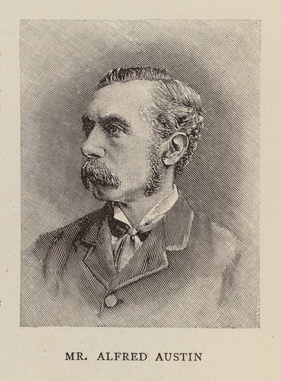 Alfred Austin, poeta inglés (grabado) de English School