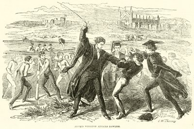 Alfred Wharton ataca a Dawlish de English School