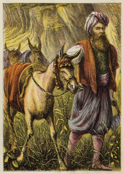 Ali Baba y los cuarenta ladrones (litografia en color) de English School