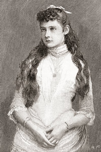Alix de Hesse y por el Rin más tarde Alexandra Feodorovna de English School