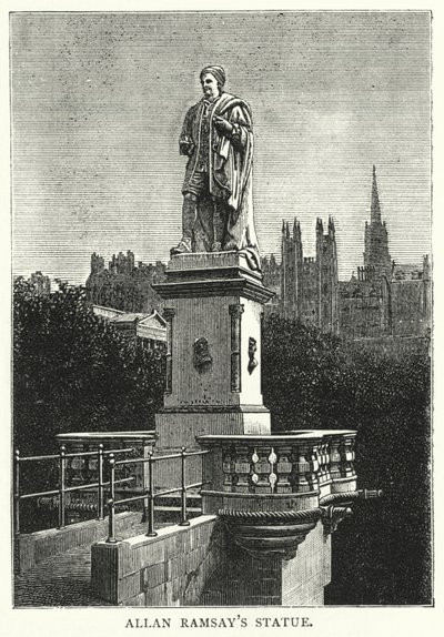 Estatua de Allan Ramsay (grabado) de English School
