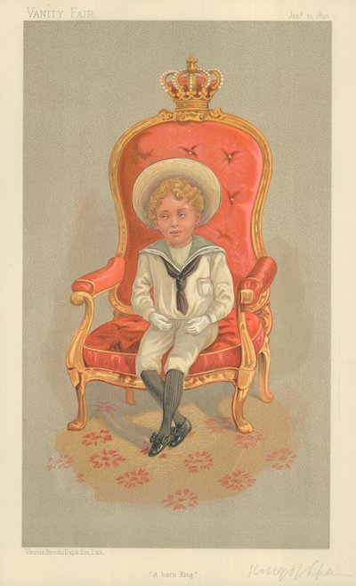Alfonso VIII, el Rey de España, Un Rey Nacido de English School