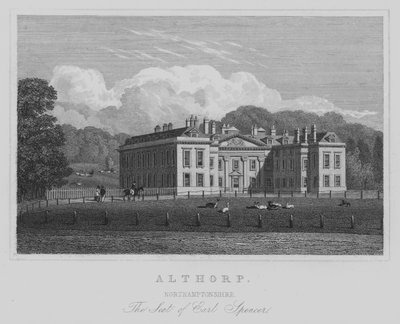 Althorp, Northamptonshire, La Residencia del Conde Spencer de English School