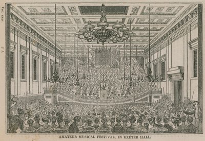 Festival musical amateur en Exeter Hall de English School
