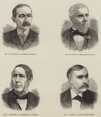 Políticos Americanos (grabado) de English School