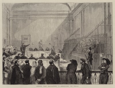 Entre los bandidos, V, llevado a juicio de English School