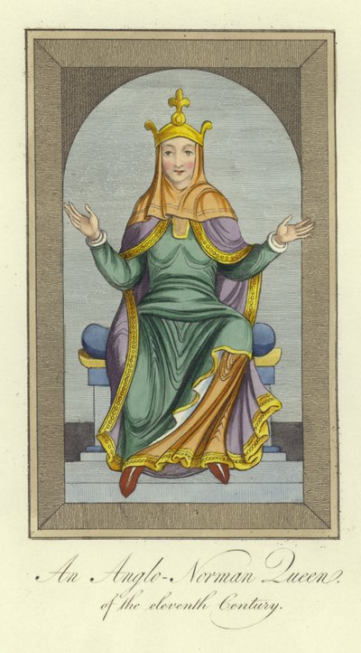 Una reina anglo-normanda del siglo XI de English School