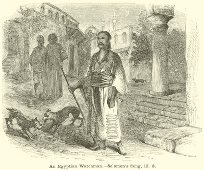 Un vigilante egipcio, Cantar de los Cantares, iii, 3 de English School