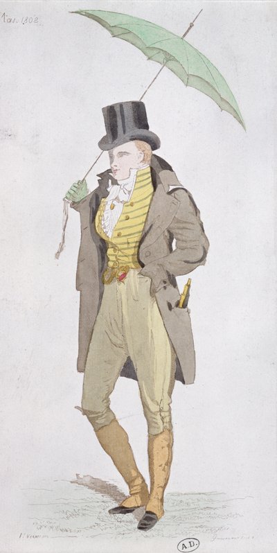 Un dandi inglés, c.1802 de English School
