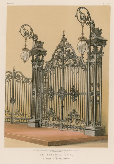 Una puerta de entrada por W. Baily and Sons, Londres de English School