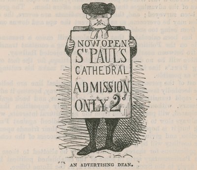 Un decano publicitario; caricatura de English School