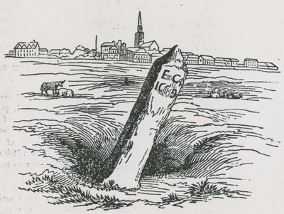 Una marca de tiro con arco fechada en 1679 de English School